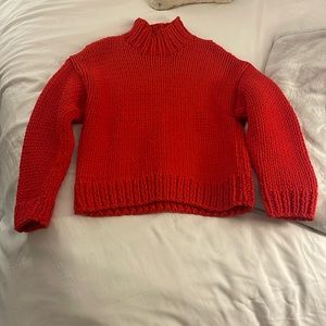 Tory sport red sweater size XS